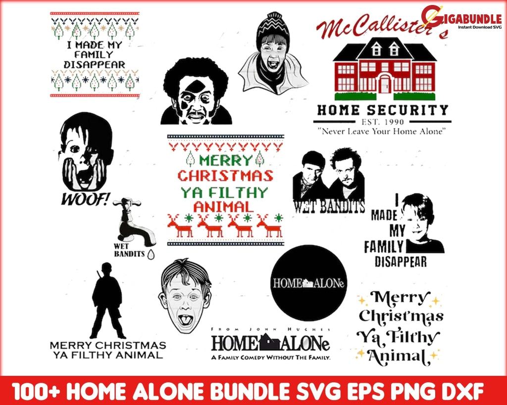 100+ New Home Alone Svg Bundle Kevin Svg Bundle Wet Bandits Mcalister