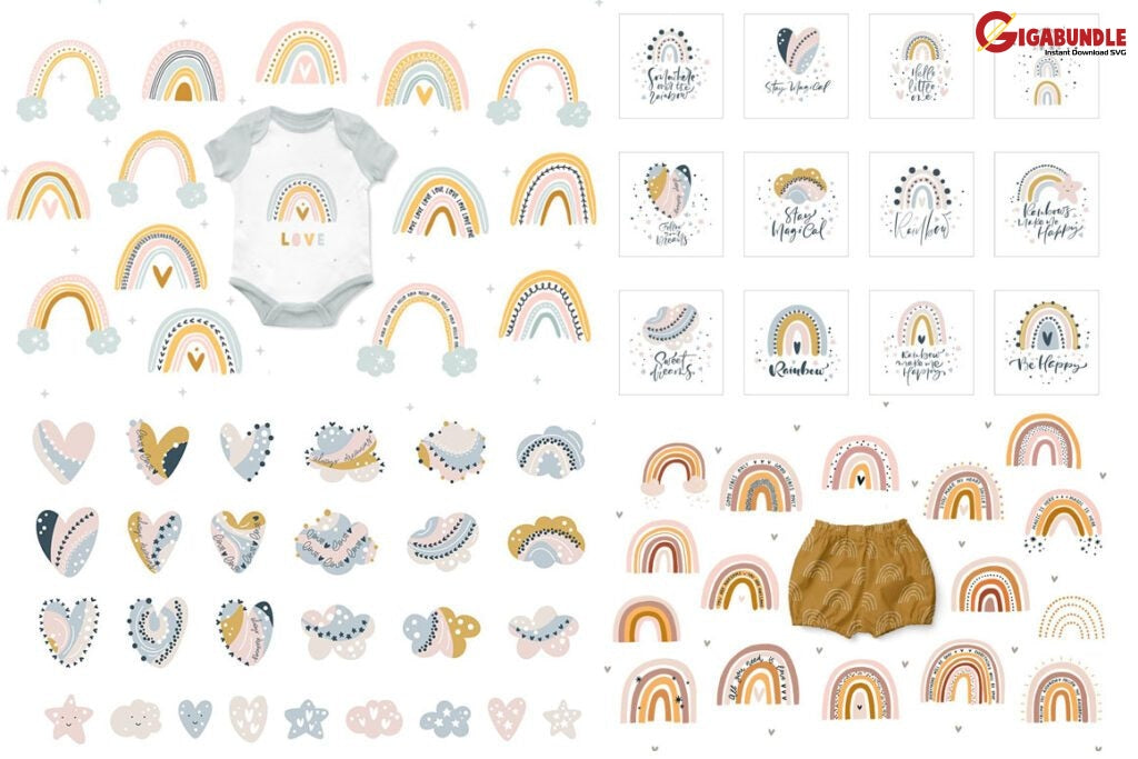 1000+ Rainbow Bundle Svg Png Dxf Eps