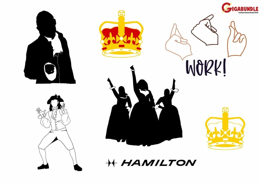 130+ Hamilton Bundle Svg Png Dxf Eps