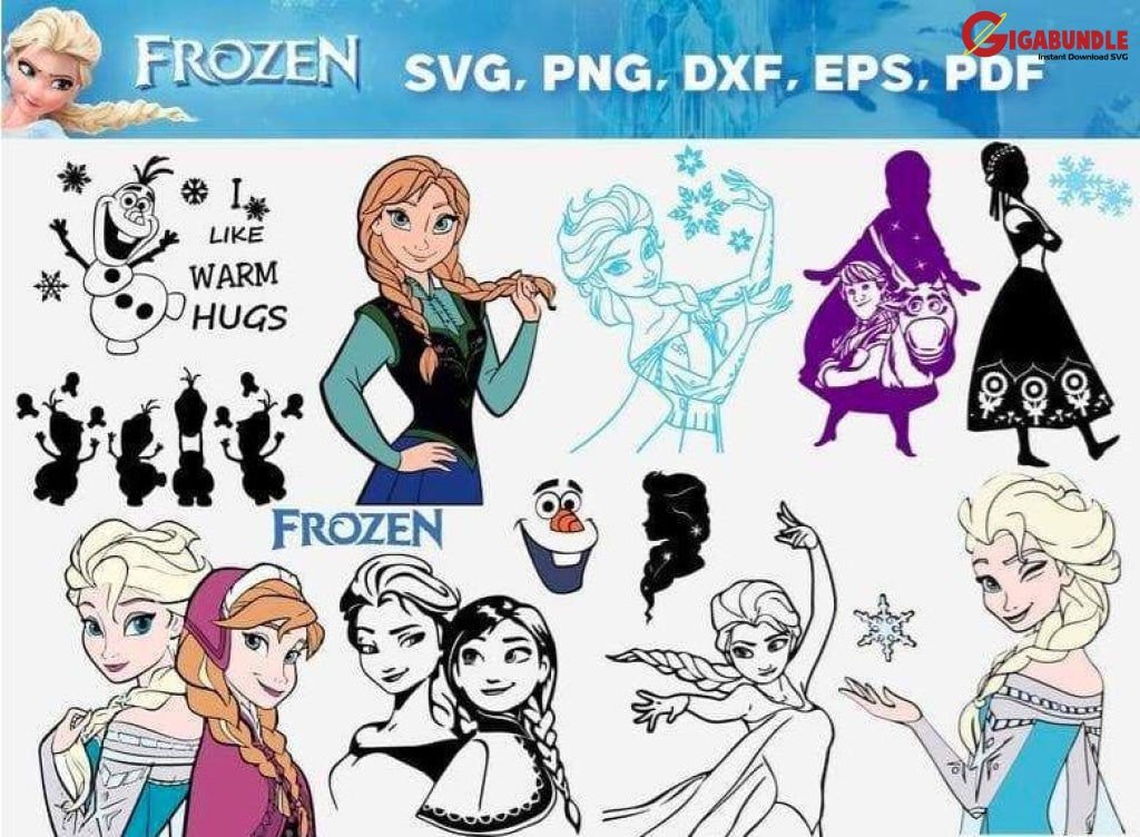 145+ Frozen Queen Bundle Svg Png Dxf Eps