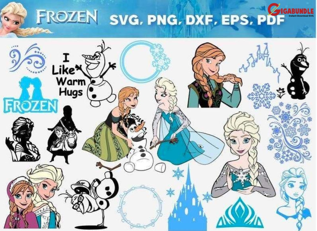 145+ Frozen Queen Bundle Svg Png Dxf Eps