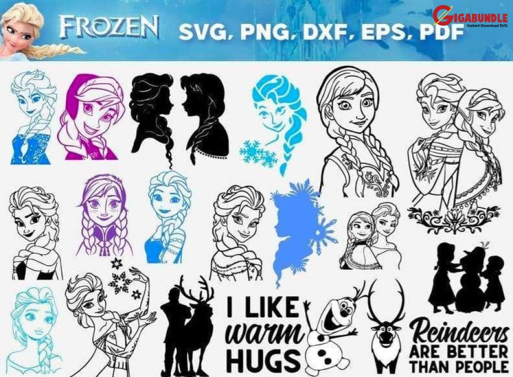 145+ Frozen Queen Bundle Svg Png Dxf Eps