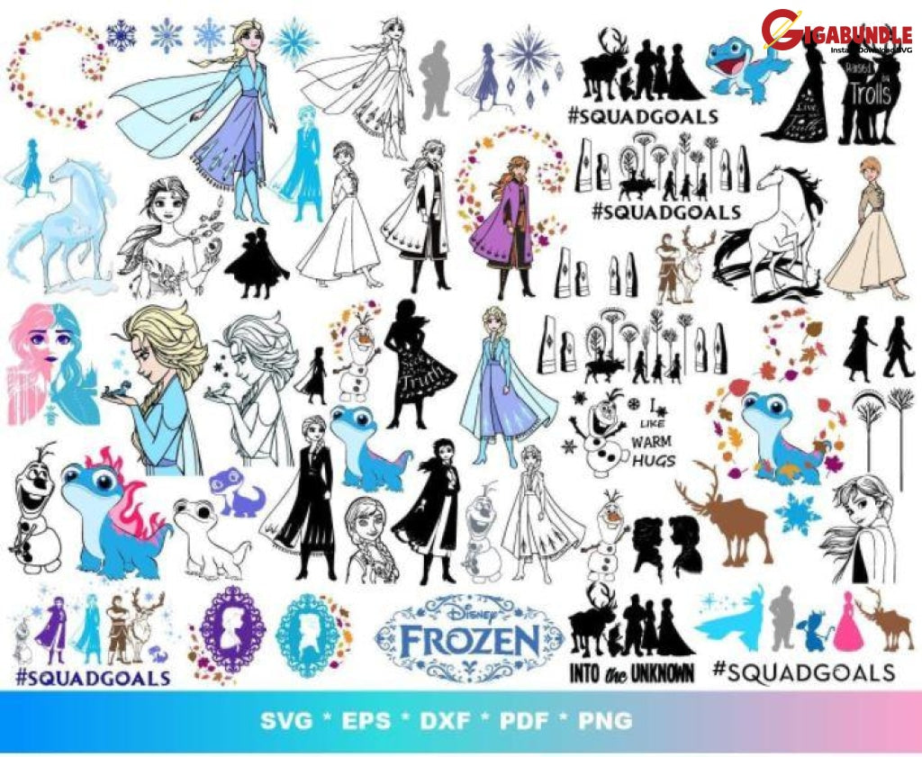 145+ Frozen Queen Bundle Svg Png Dxf Eps