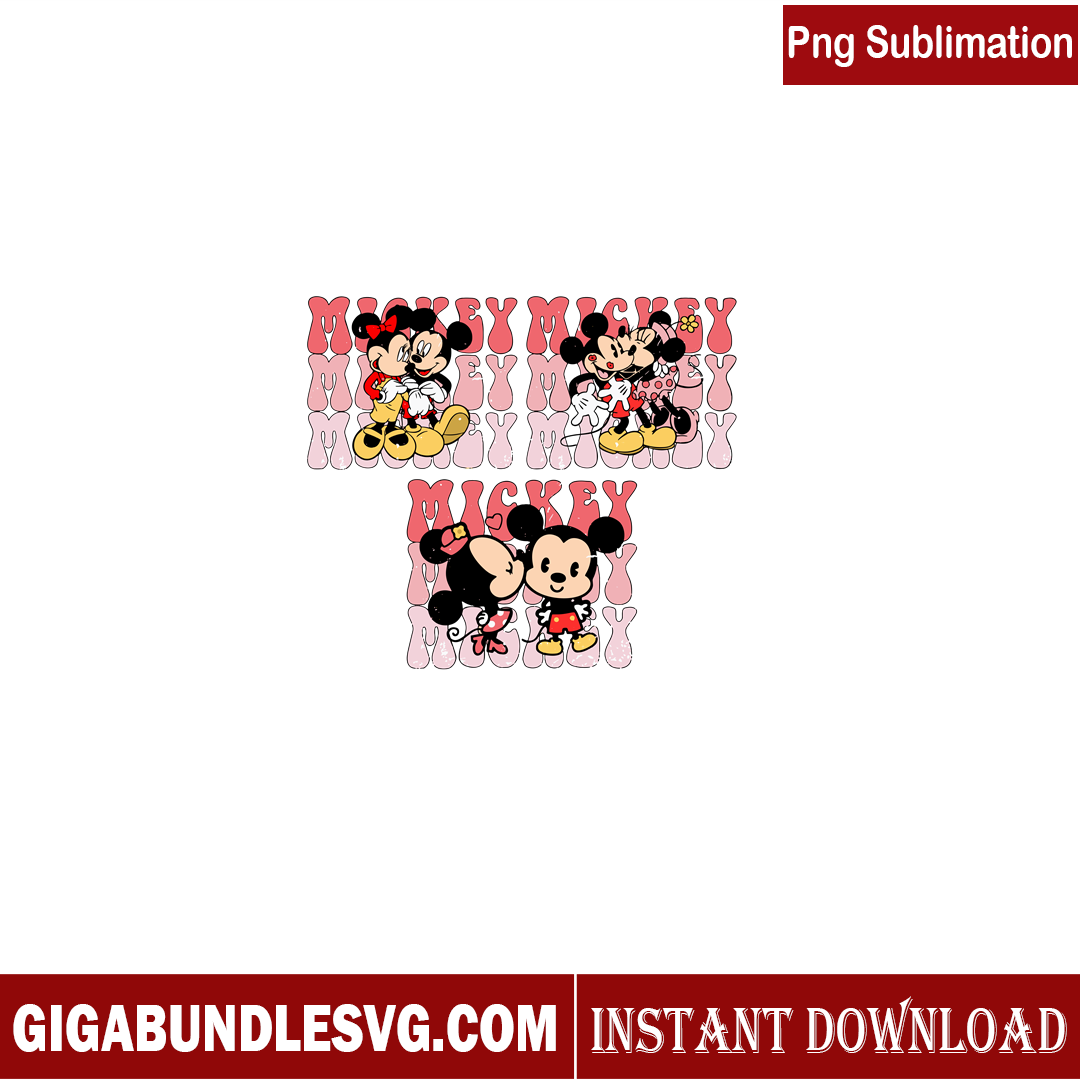 Mickey Mouse Valentine Svg