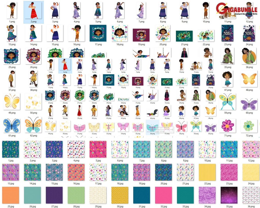 1500+ Encanto Svg Mirabel Clipart Trending Cricut Eps Png Dxf Los Madrigal