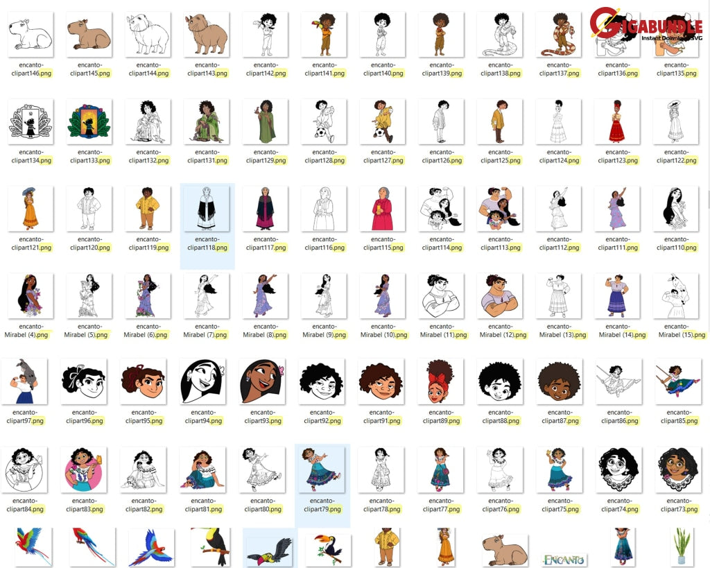 1500+ Encanto Svg Mirabel Clipart Trending Cricut Eps Png Dxf Los Madrigal