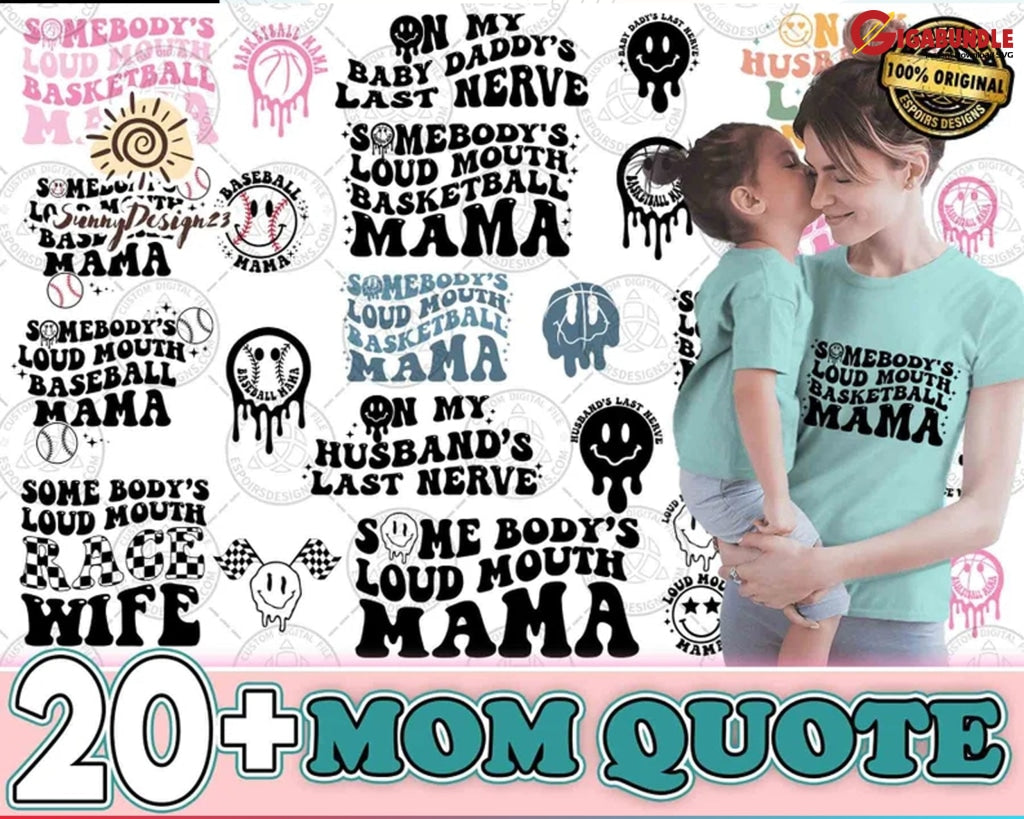 Somebody's Loudmouth Baseball Mama Mothers Day (both Side) Shirt