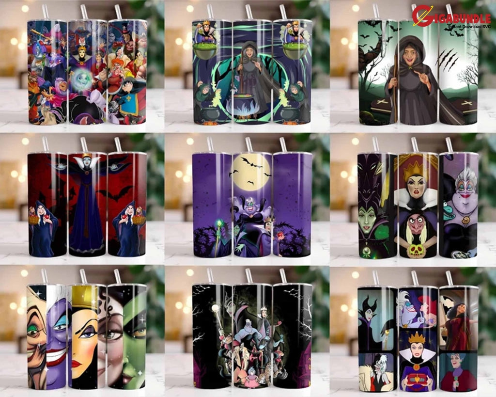 20 + Villian Tumbler Wrap Bundle Villains Bad Girls Oz