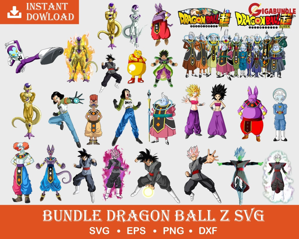 200+ Bundle Dragon Ball Bundle Svg Png Dxf Eps