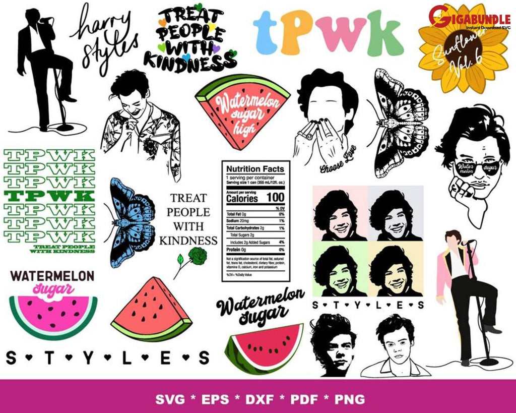 200+ Harry Style Bundle Svg Png Dxf Eps