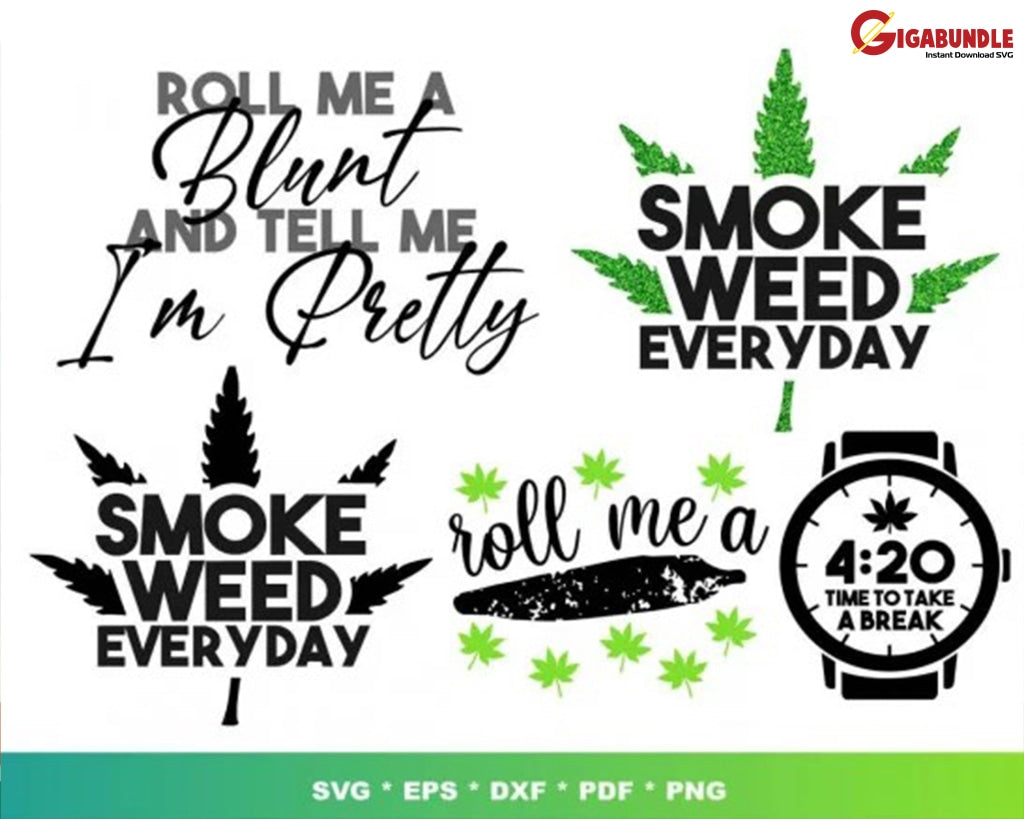 200+ Weed Bundle Svg Png Dxf Eps