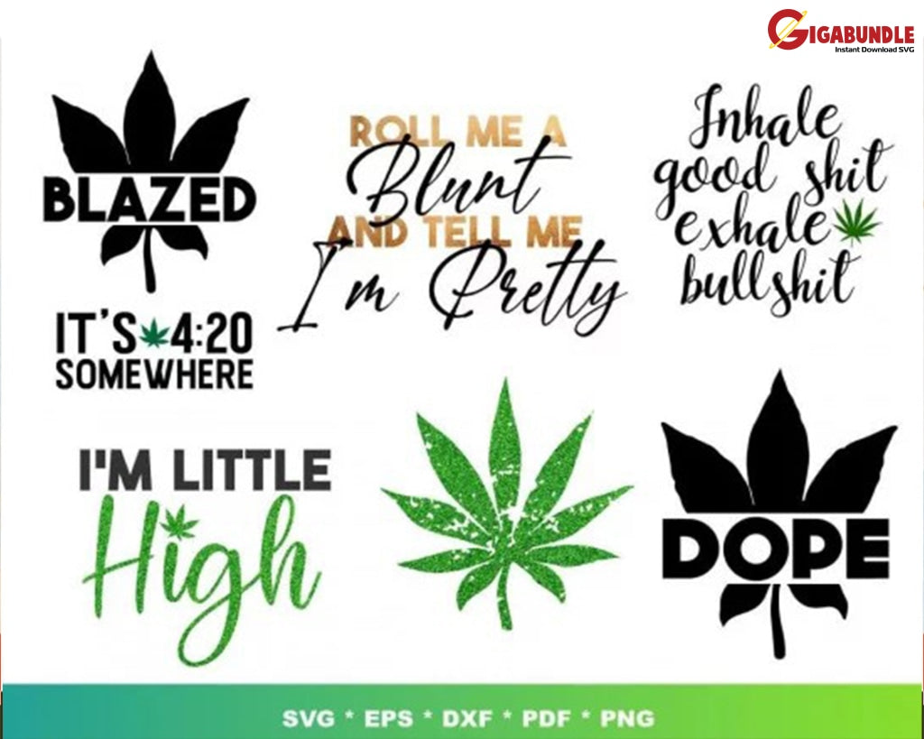 200+ Weed Bundle Svg Png Dxf Eps