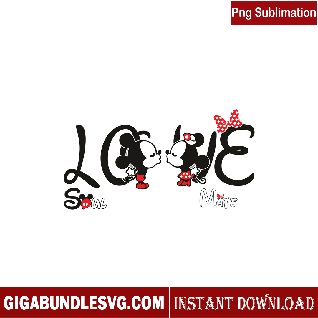 Love Disney Valentine Svg