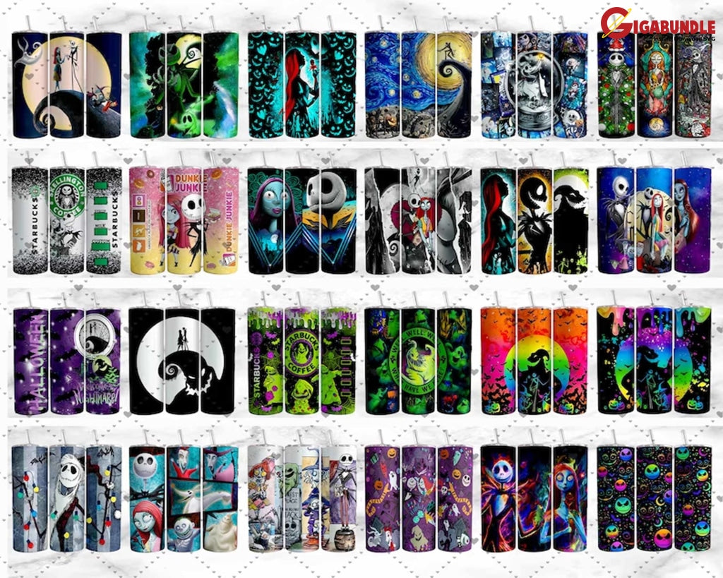 25 The Nightmare Before Christmas Tumbler Wrap Bundle