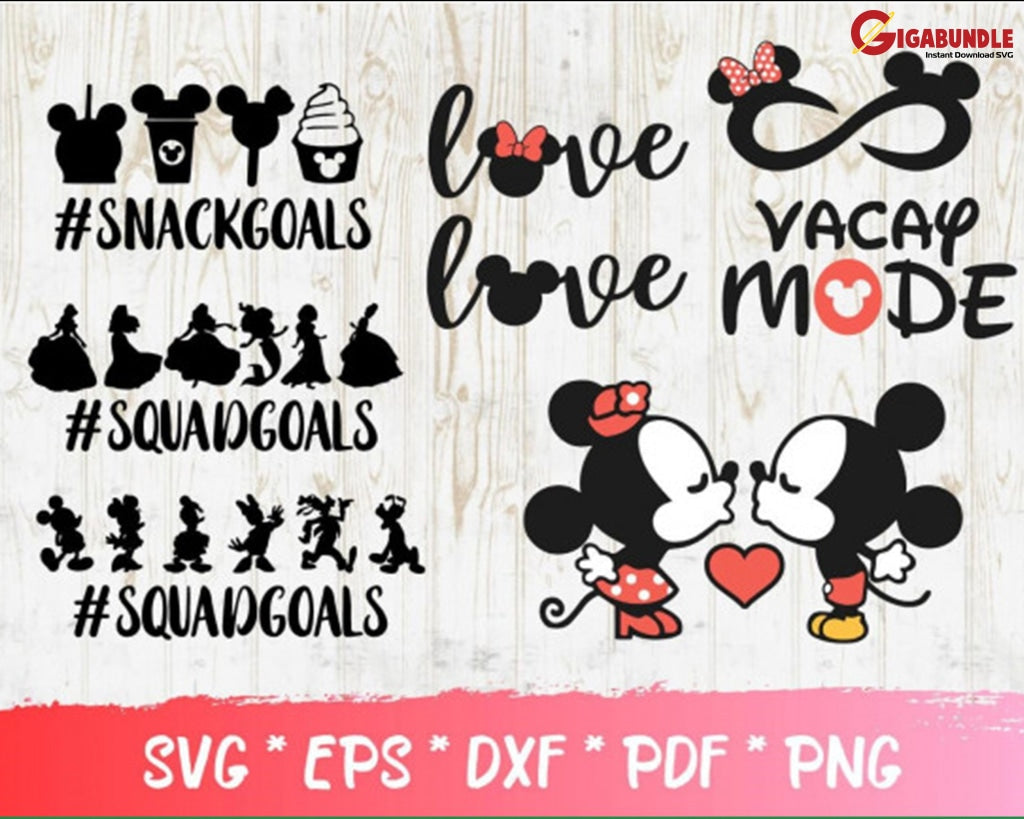 300+ Disney Bundle Svg Png Dxf Eps