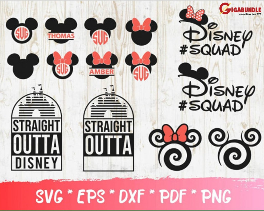 300+ Disney Bundle Svg Png Dxf Eps