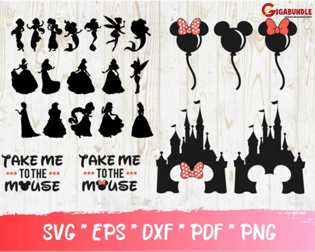 300+ Disney Bundle Svg Png Dxf Eps
