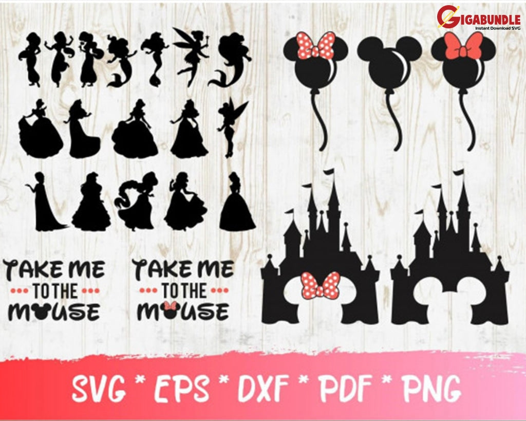 300+ Disney Bundle Svg Png Dxf Eps