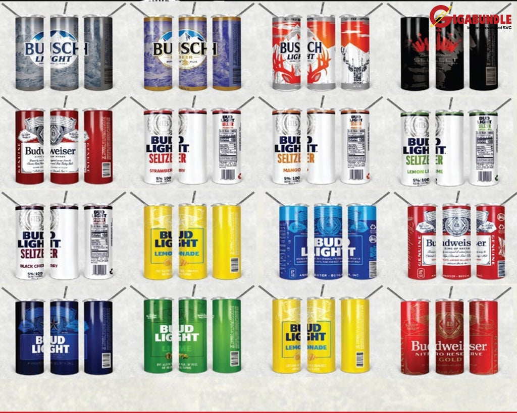 350+ New Drink Design Coming In Two Shapes: Skinny & Straight Bundle Png Digital Download Template