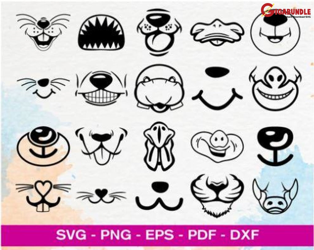 500+ Funny Masks Bundle Svg Png Dxf Eps
