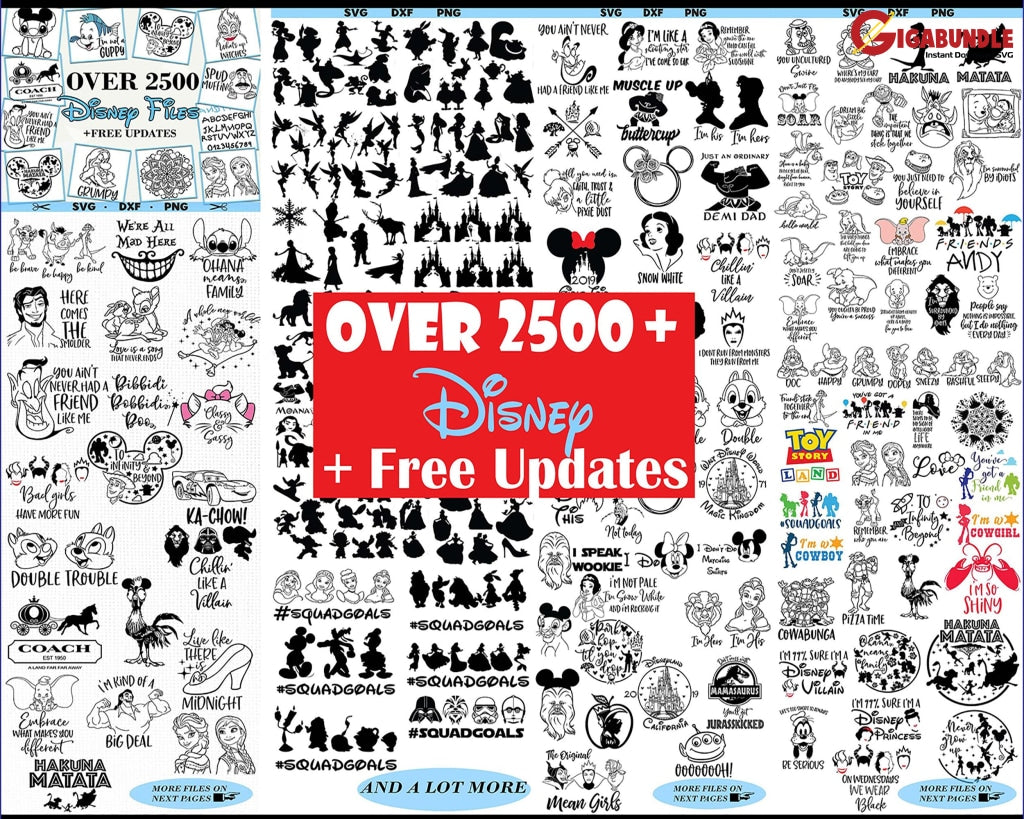 Copy Of 100+ Car Disney Bundle Svg Png Dxf Eps
