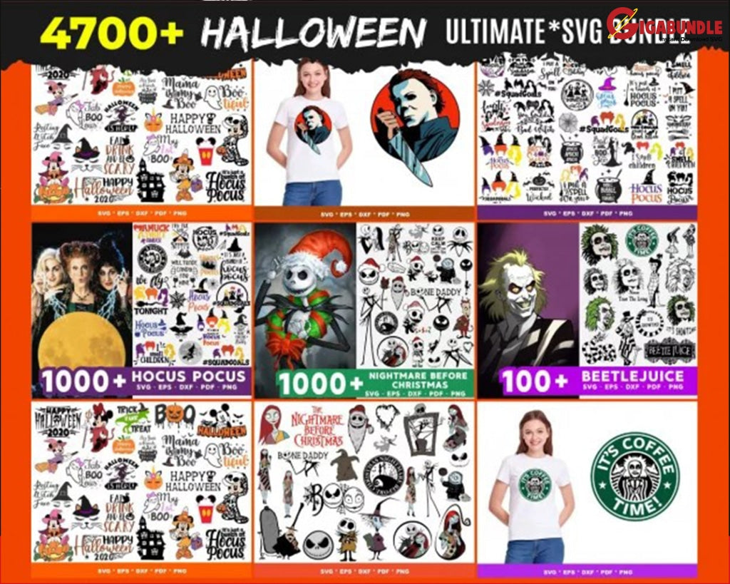 5800+ Ultimate Halloween Bundle Svg Png Dxf Eps