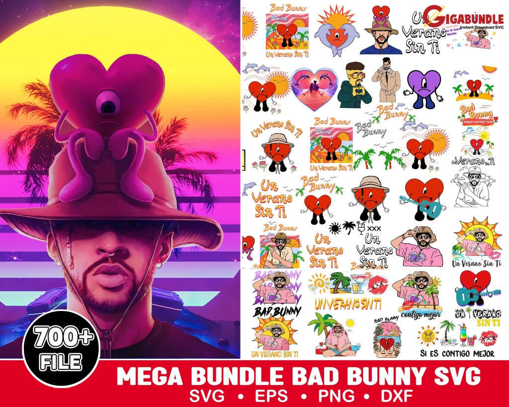 700 Bad Bunny Bundle- Digital Download