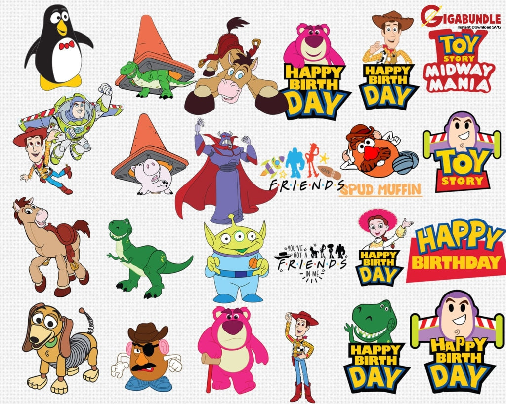 750+ Toy Story Bundle Svg Png Dxf Eps