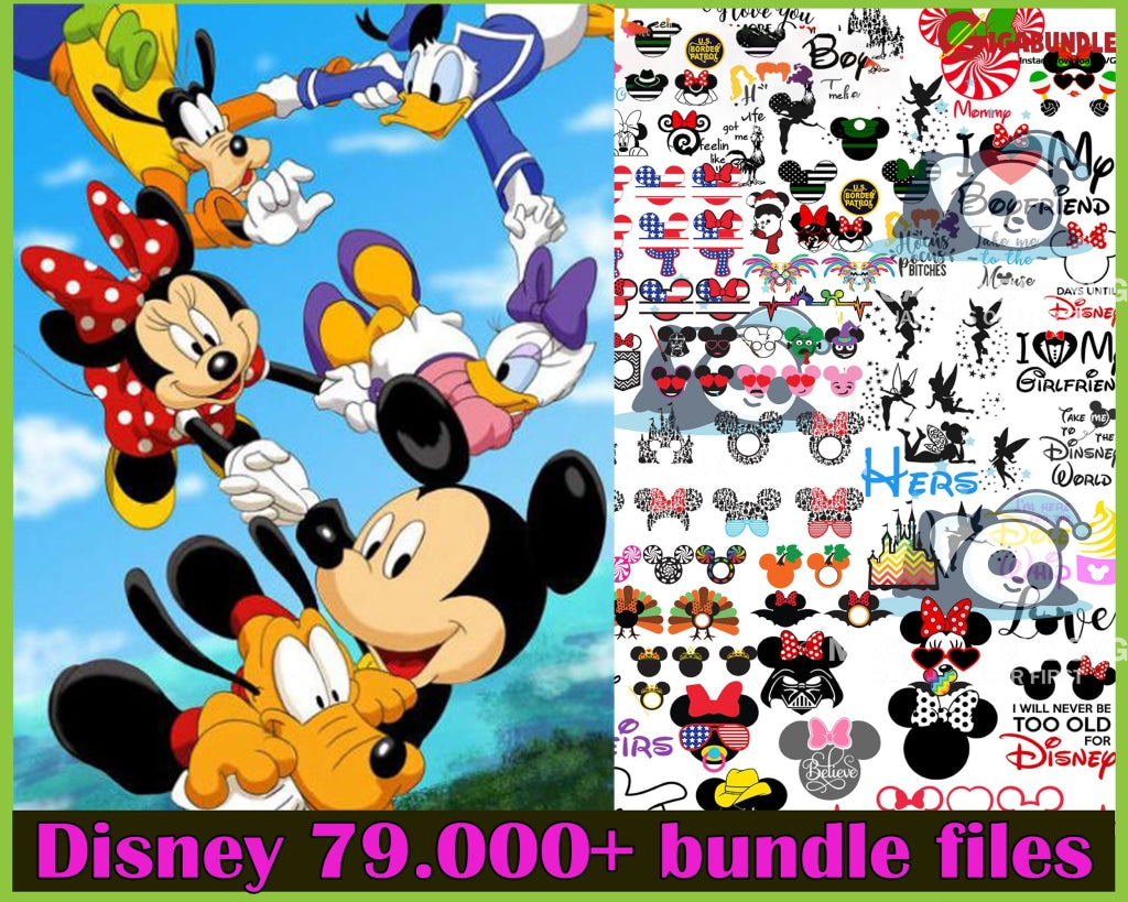 79.000+ Disney Bundle Svg Png Dxf Eps