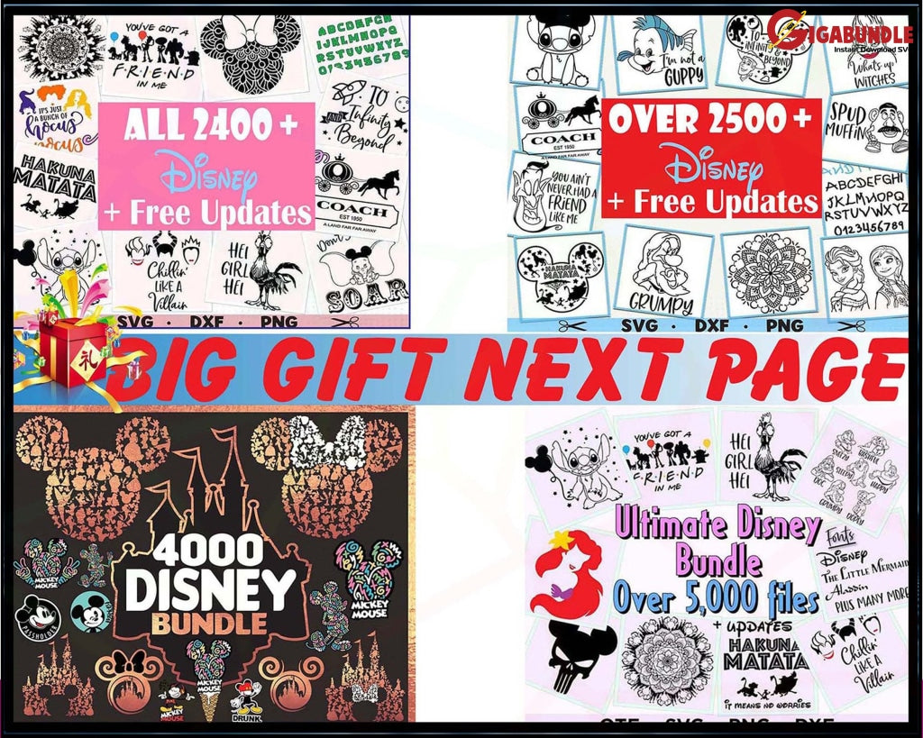 79.000+ Disney Bundle Svg Png Dxf Eps