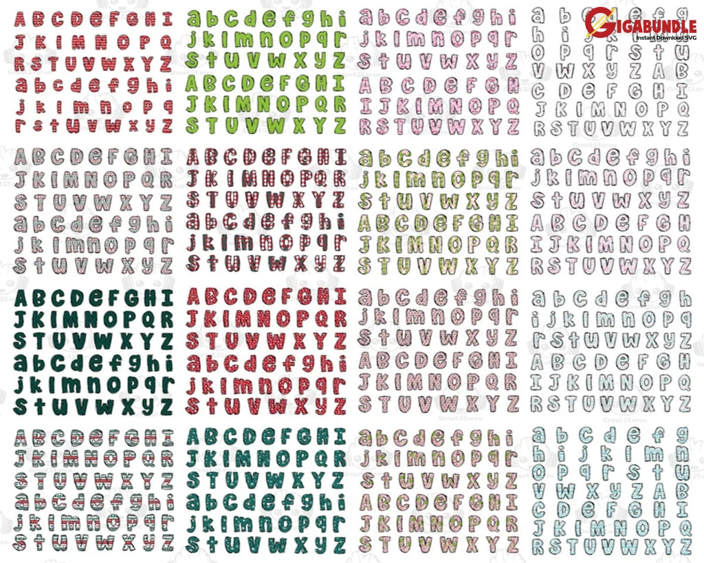 8+ Whole Christmas Alpha Doodle Png Bundle Merry Xmas Png
