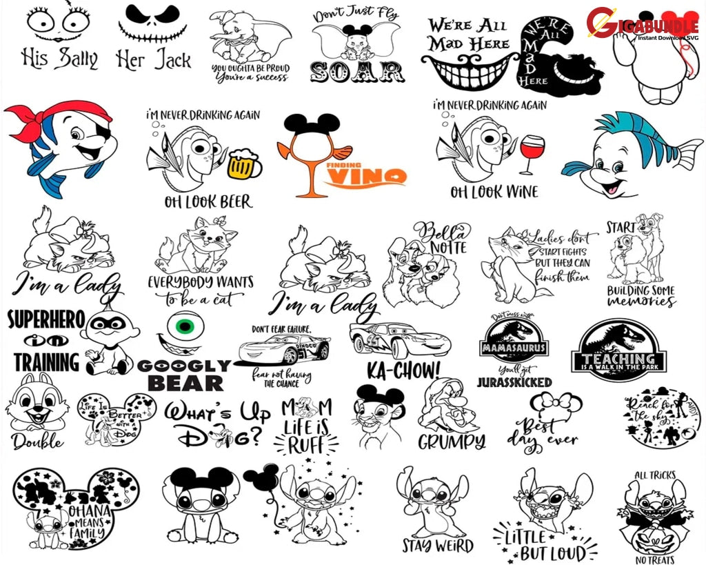 9000+ Halloween Svg Bundle Disney Svg Mickey - Not-So-Scary