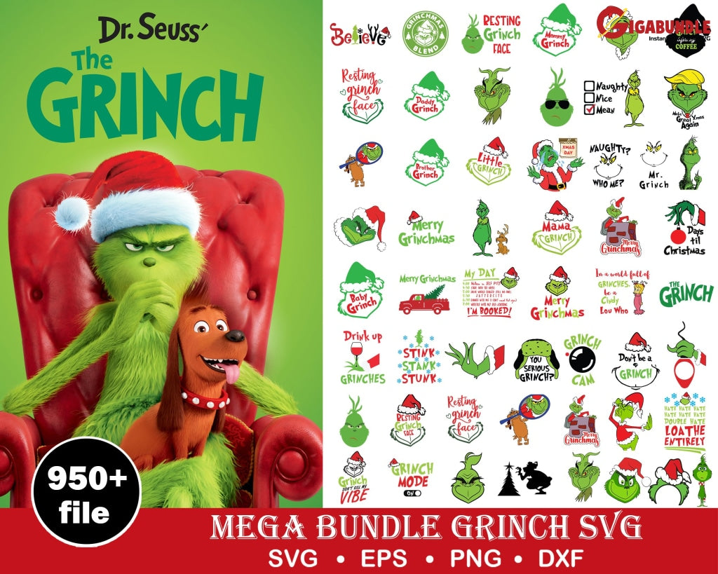 Cheapest How The Grinch Stole Christmas Face Bundle