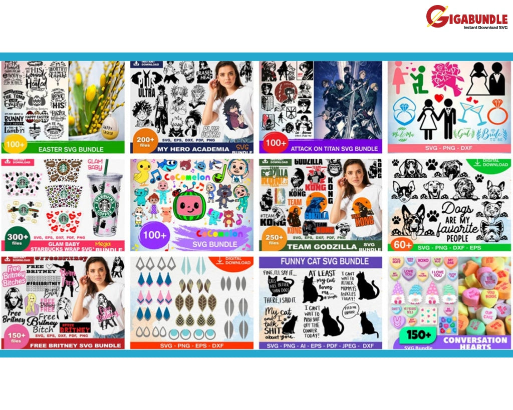 99.000+ Ultimate Giga Bundle Svg Mega Bundle 50.000 Unique Designs Almost Everything Included