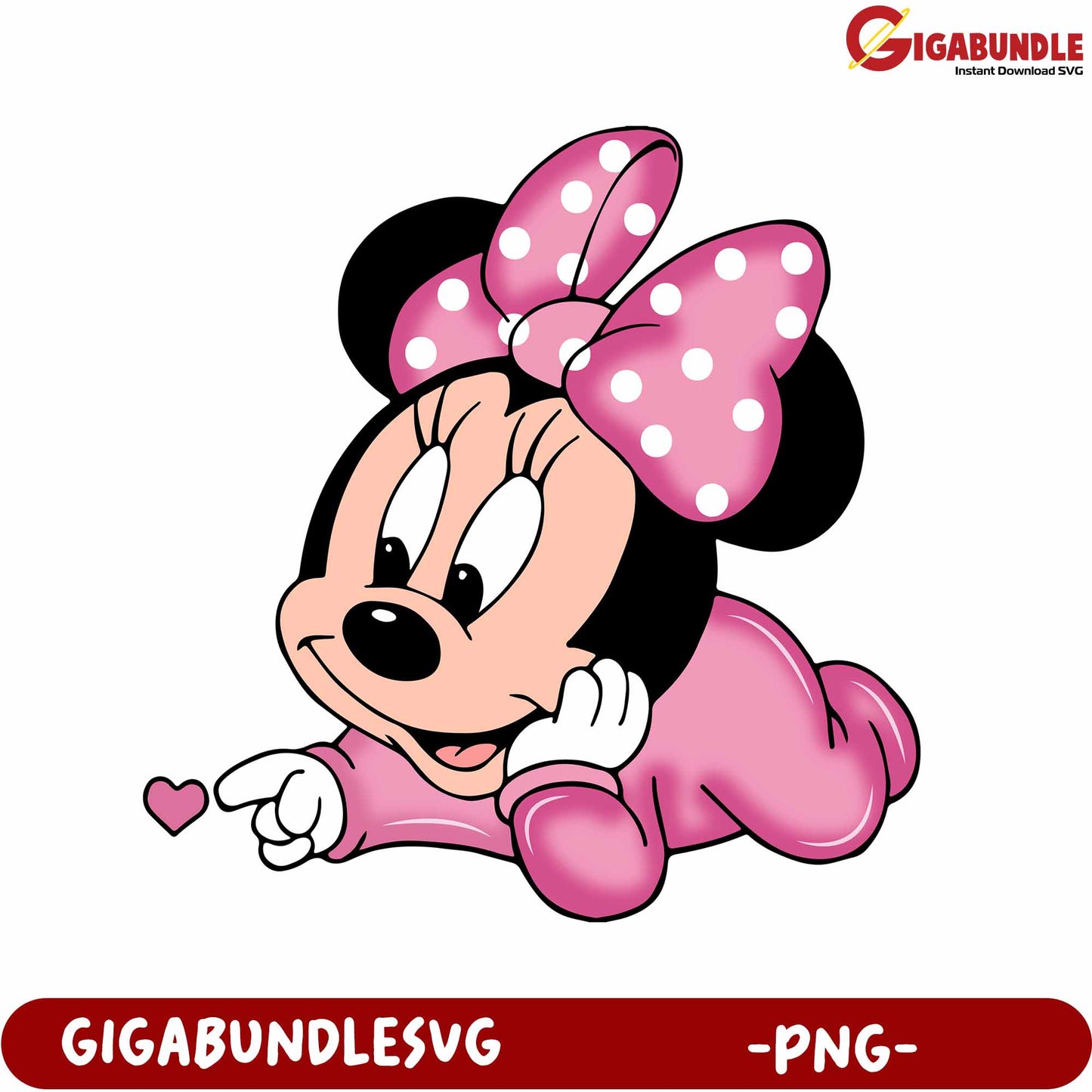 Adorable Character PNG Graphic with Cute Pink Bow Design