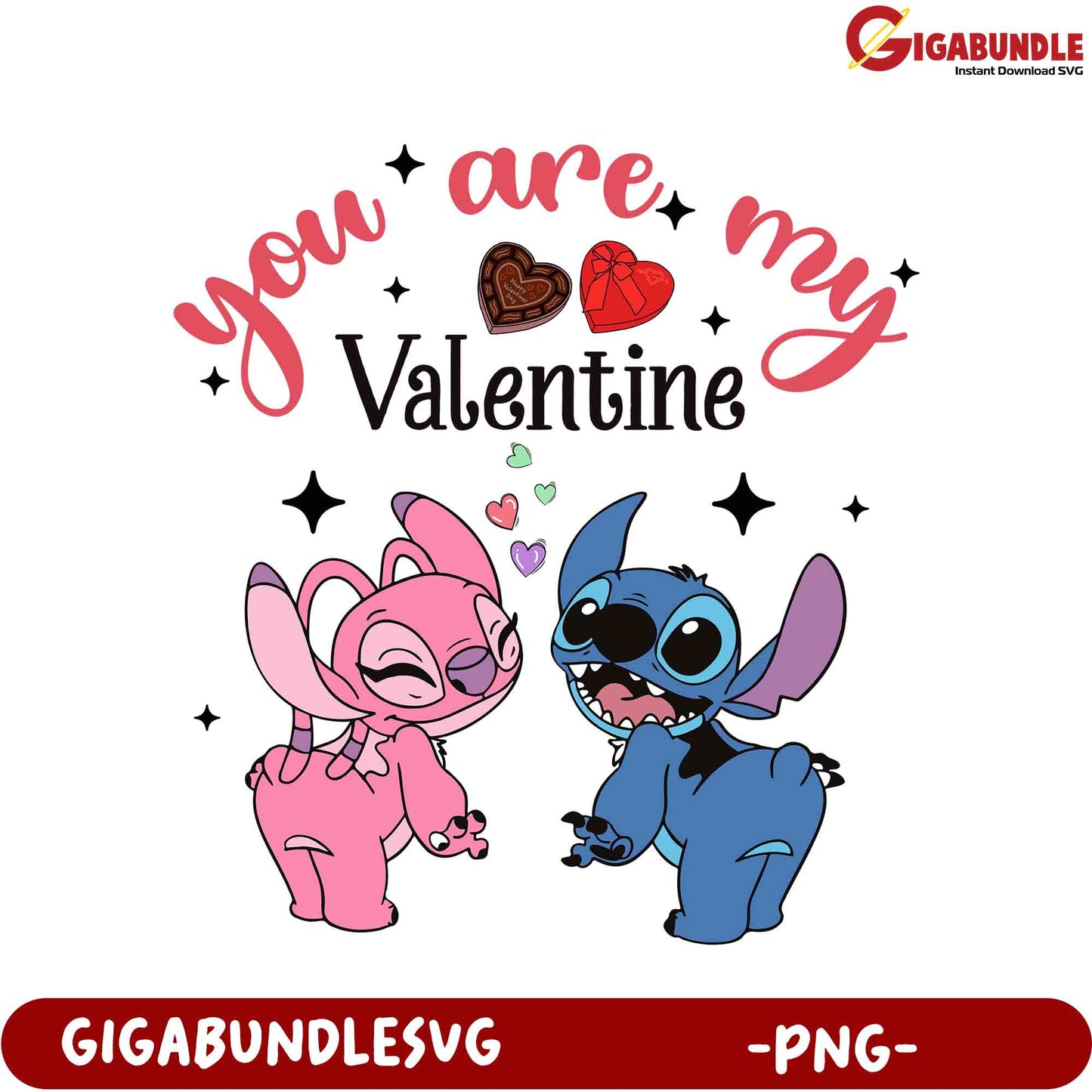 Adorable Valentine’s PNG ‘You Are My Valentine’ Design for Love