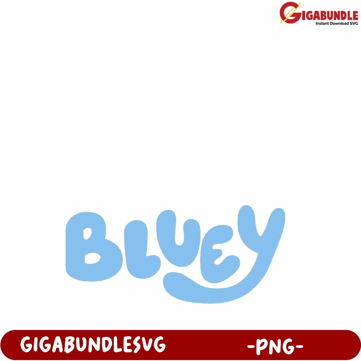Bluey PNG Design for Digital Crafts and Creative Projects