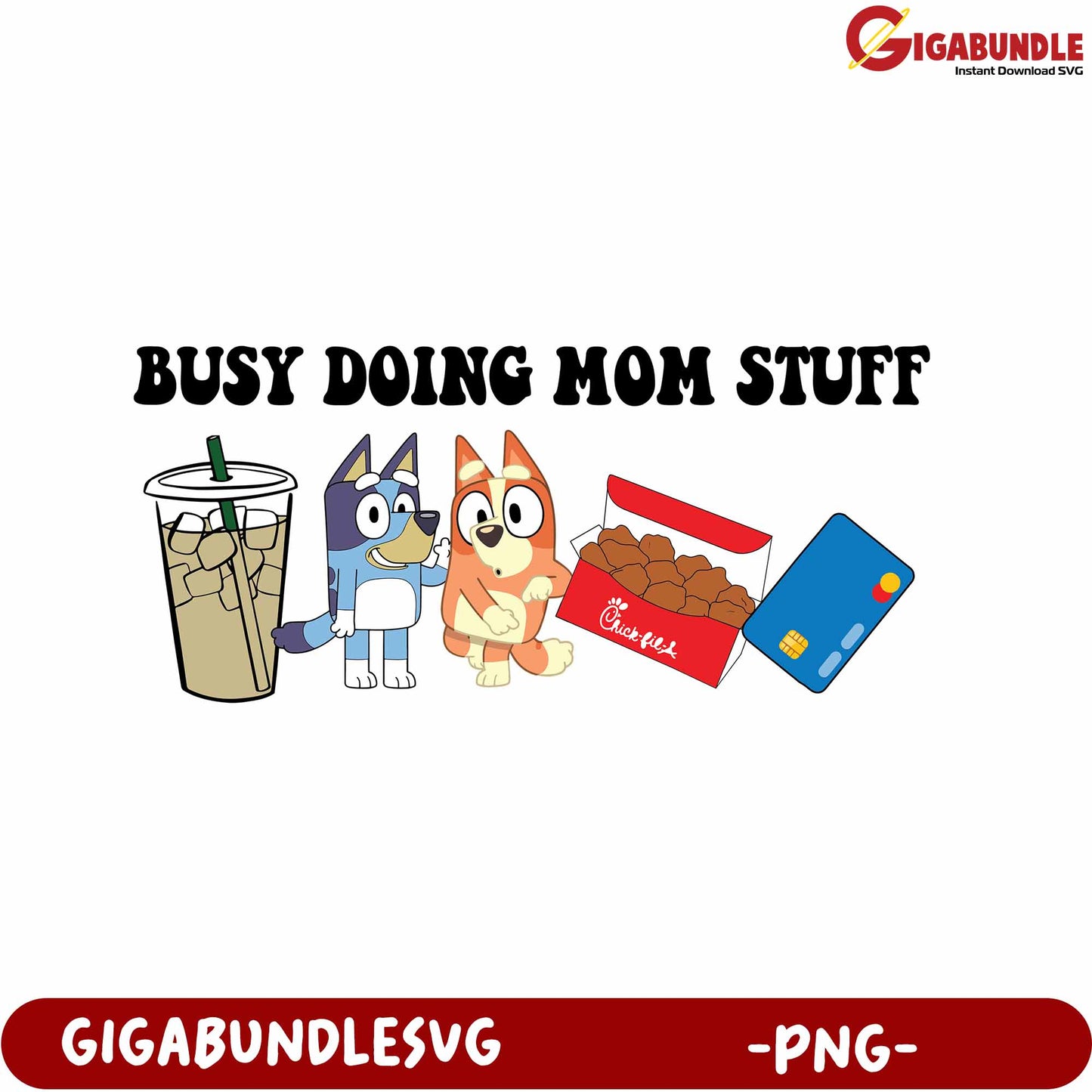 Busy Doing Mom Stuff Illustration PNG - Fun Cartoon Design
