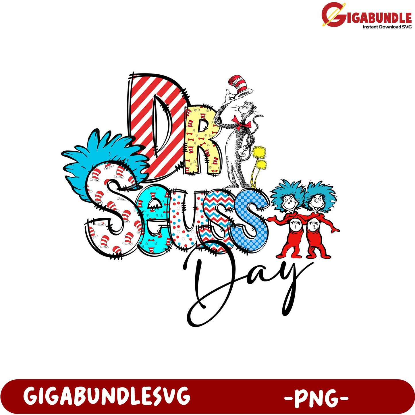 Celebrate Dr. Seuss Day with Fun PNG Art for Kids and Adults