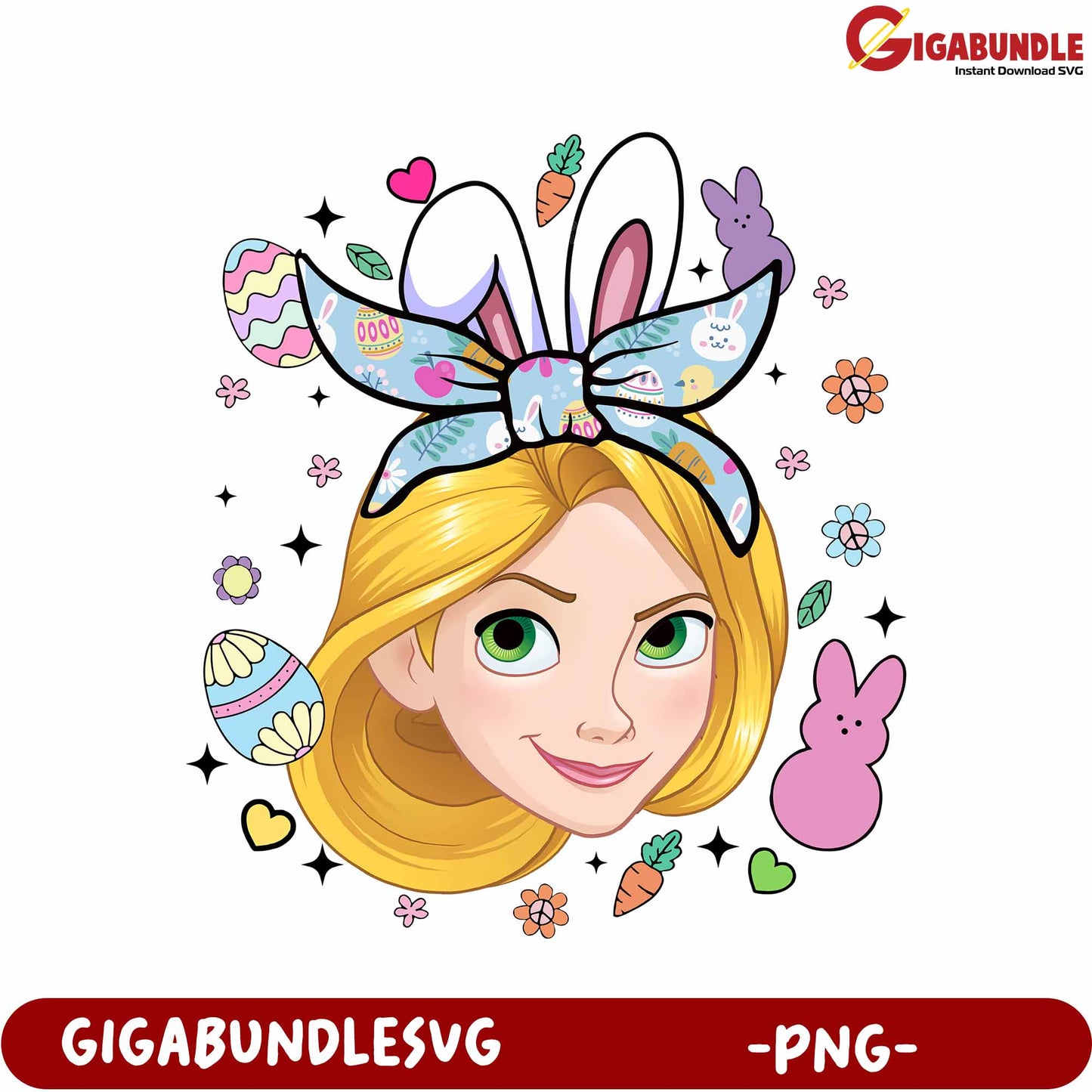 Charming Easter Bunny Headband PNG for Creative Projects
