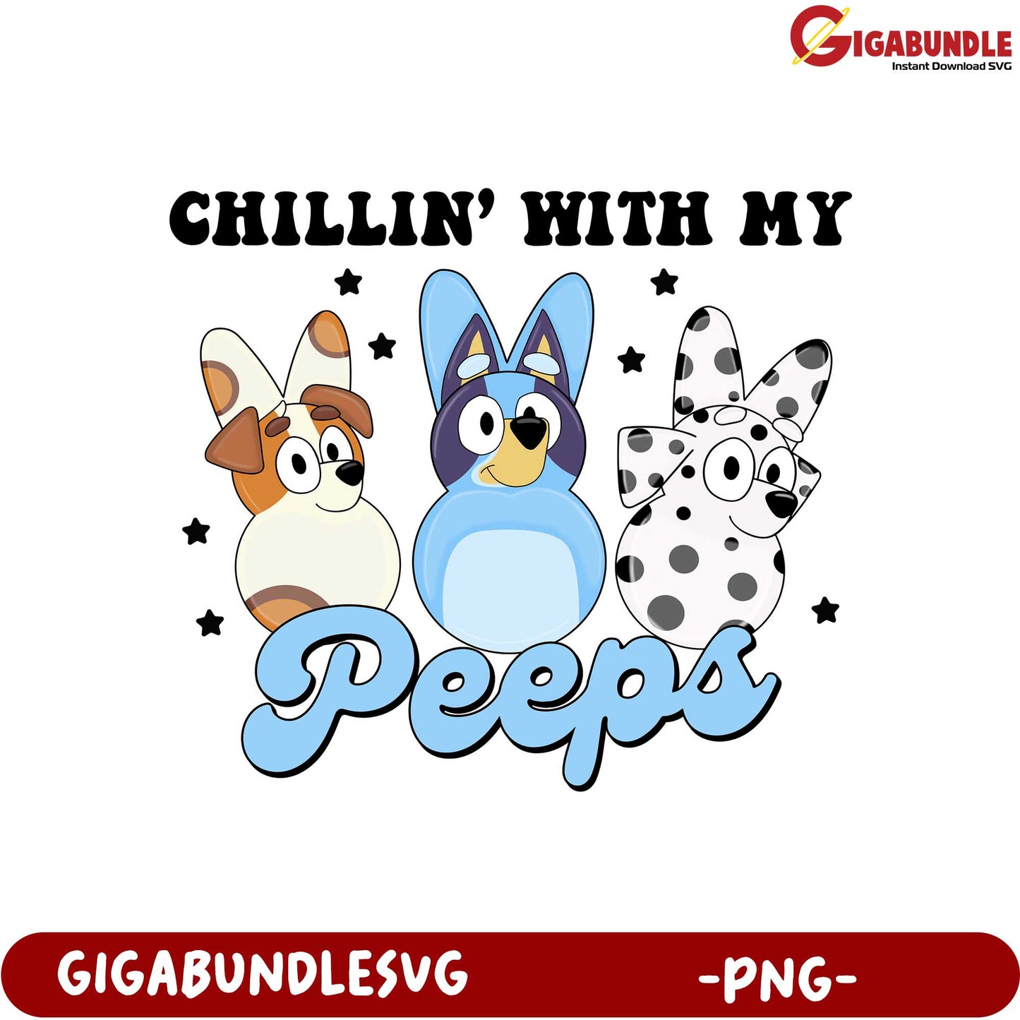Chillin’ with My Peeps Cute Dog Designs PNG for Pet Lovers