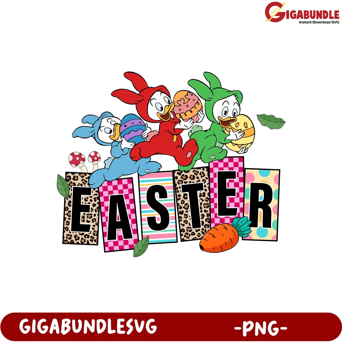 Colorful Easter Character PNG for Fun Spring Celebrations