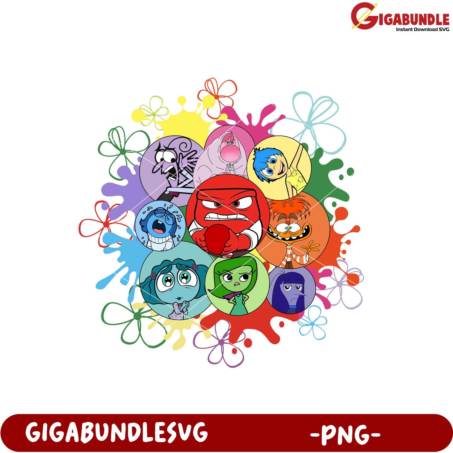 Colorful Emotions Character Art PNG Download for Kids