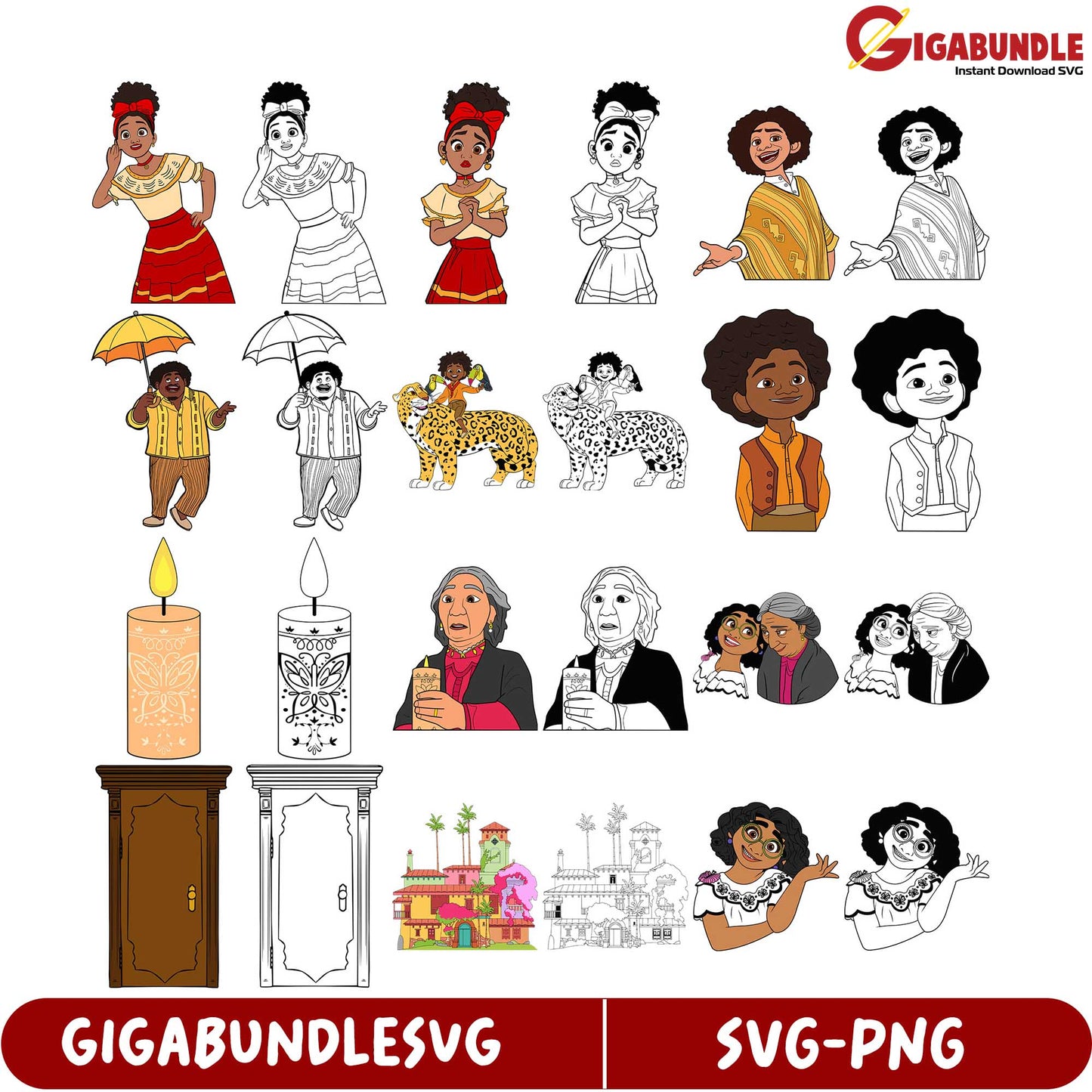 Colorful SVG Bundle Charming Character Designs & Illustrations