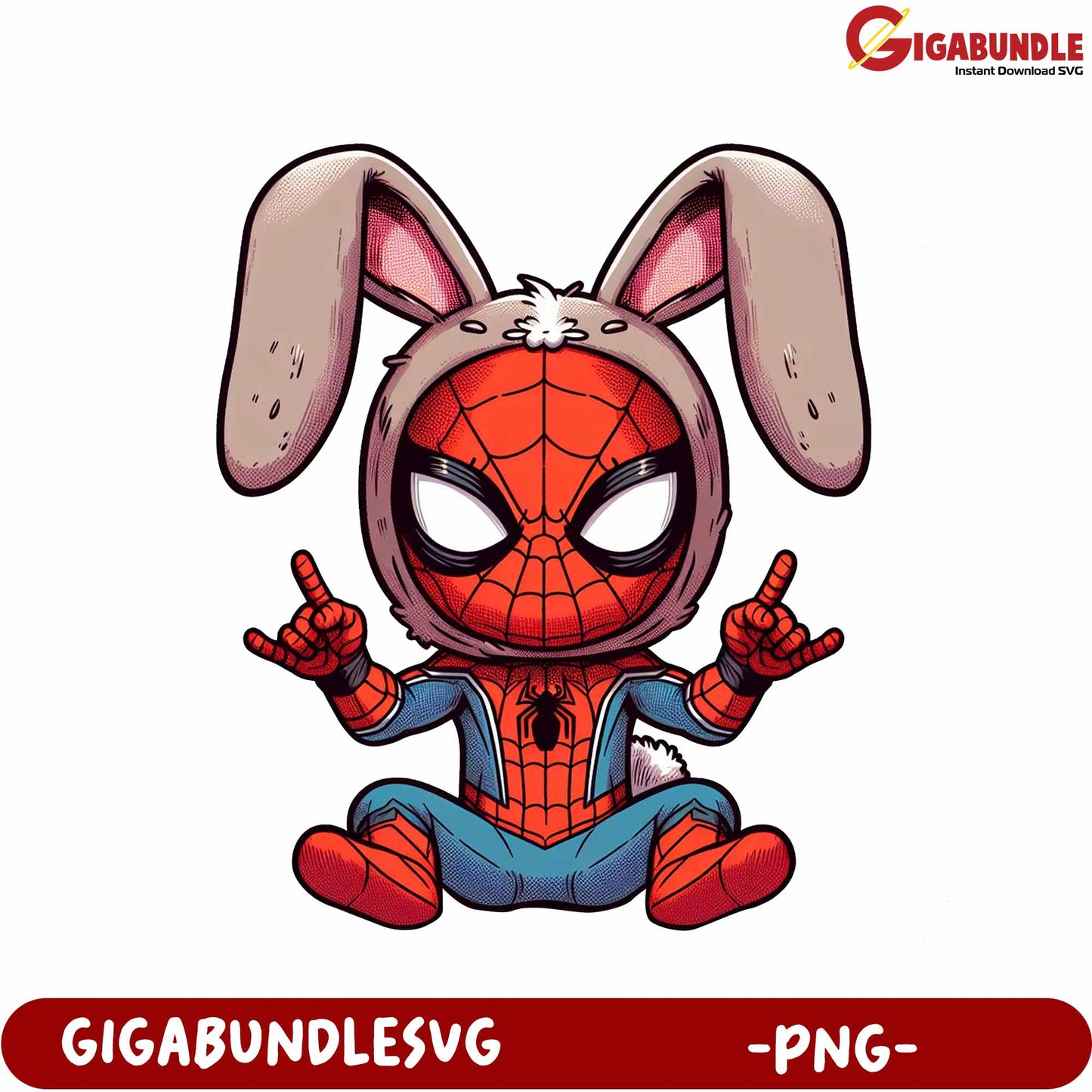 Cool Bunny Spider Character PNG for Creative Projects Download