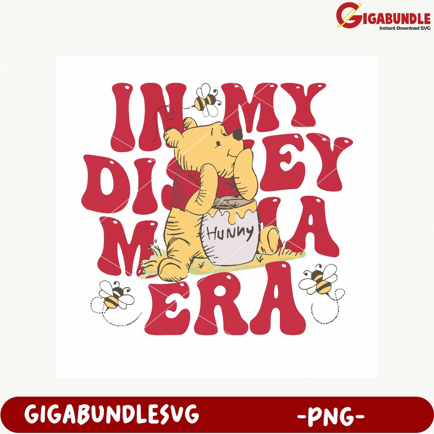 Cute Bear Graphic Design for Disney Lovers PNG Download