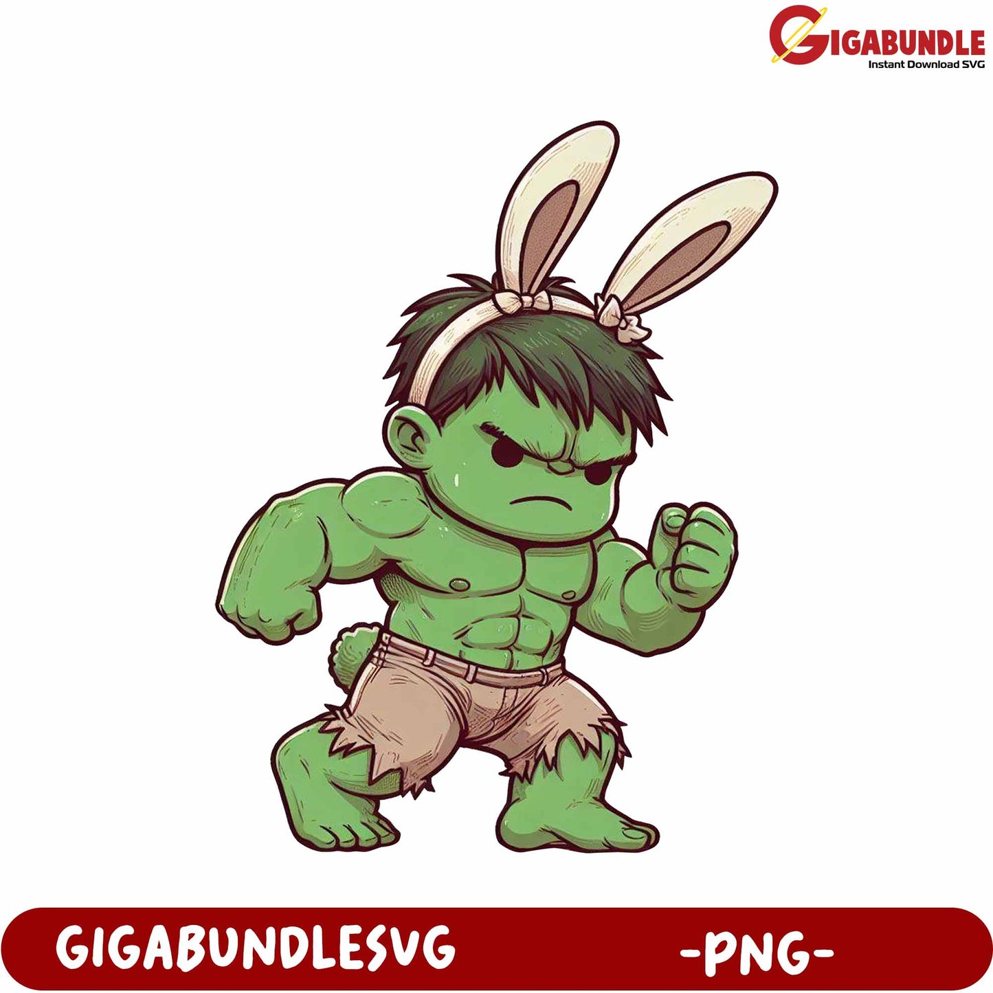 Cute Bunny Character PNG Design for Digital Downloads