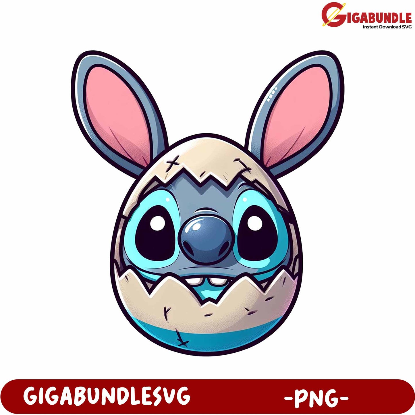Cute Cartoon Character Egg PNG for Instant Download Use