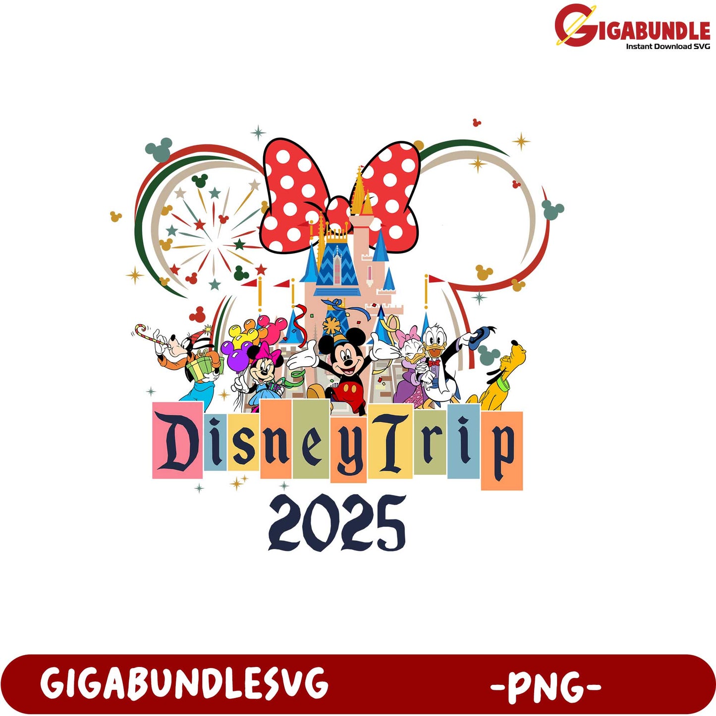 Cute Disney Trip 2025 Png