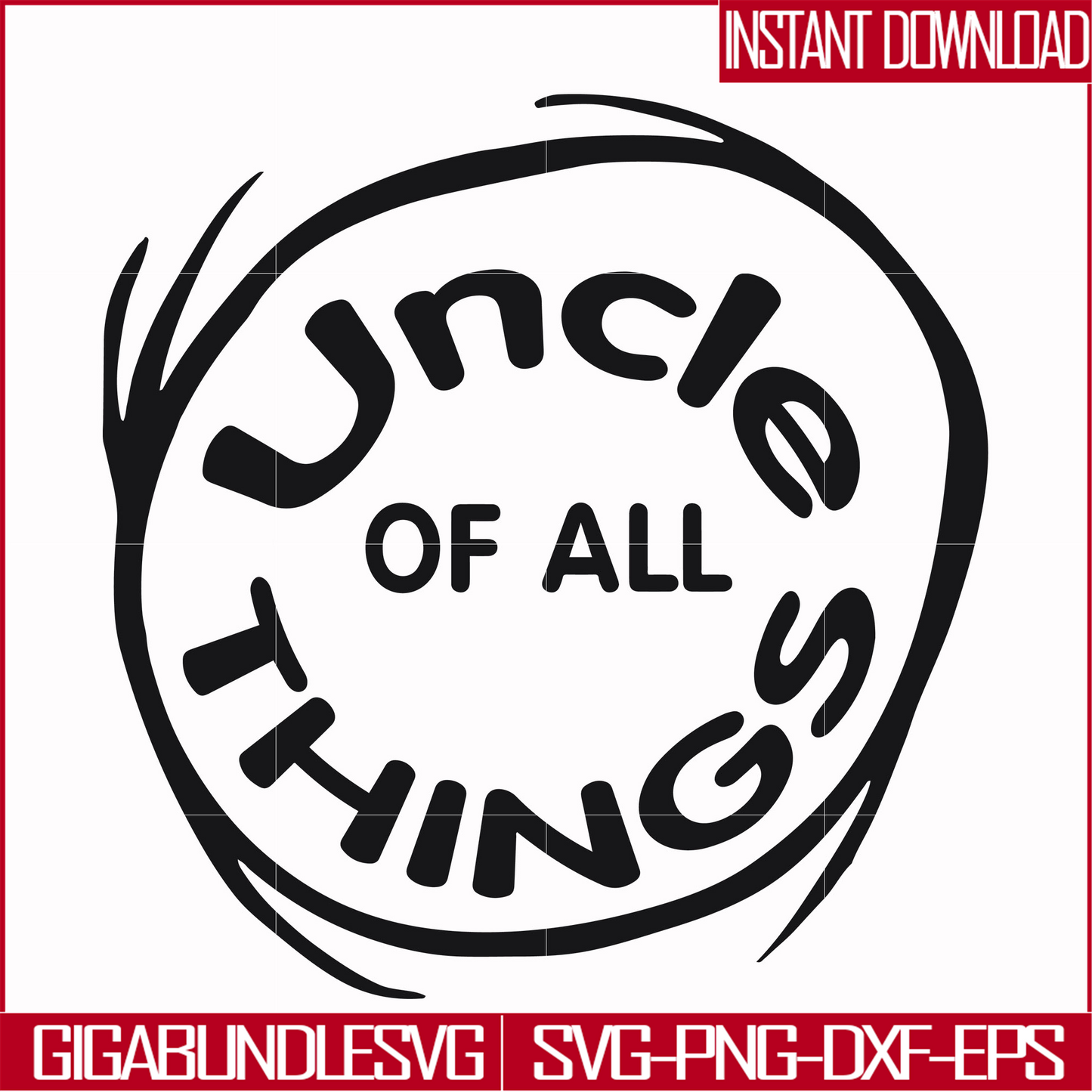 DR000154-Uncle of all things svg, png, dxf, eps file DR000154